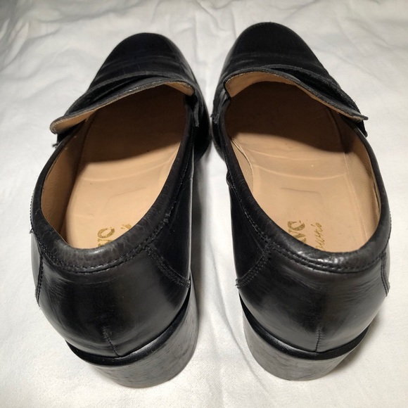 Browns Navy Heeled Loafer 9 - Picture 5 of 6